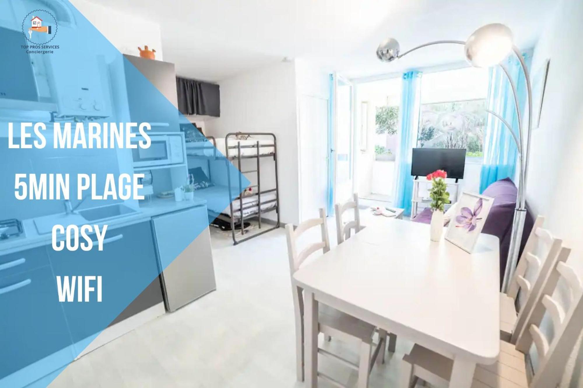 Les Marines Port 2 Min Plage Camargue- Top Pros Services Conciergerie La Grande Motte Mauguio Ngoại thất bức ảnh